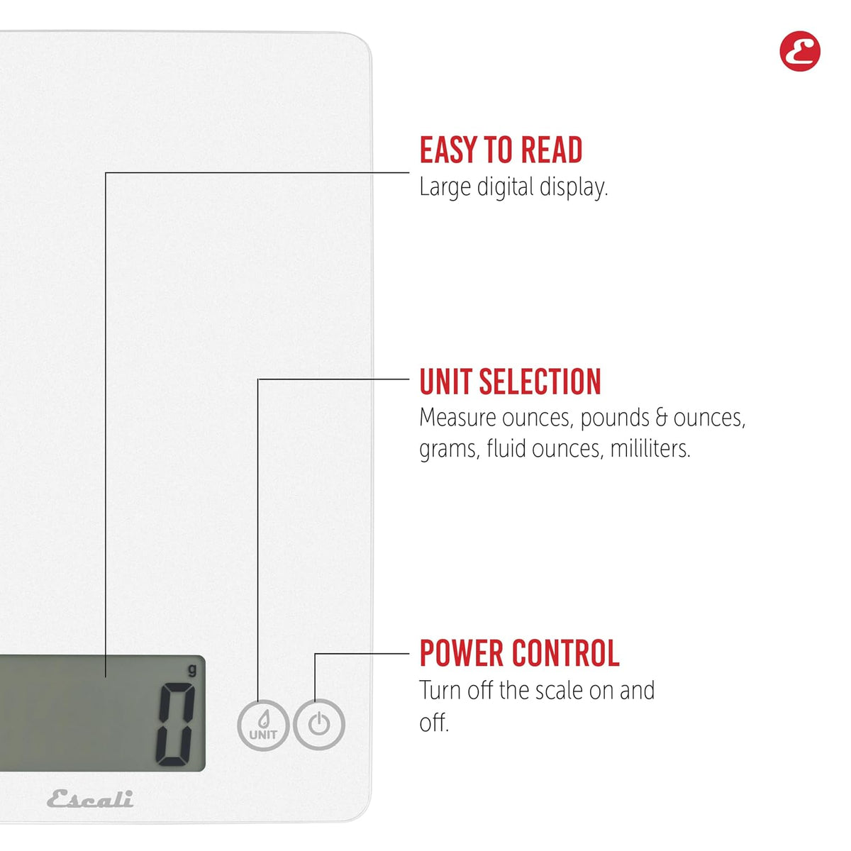 Arti Digital Food Scale, Multi-Functional Kitchen Appliance, Precise Weight Measuring and Portion Control, Baking and