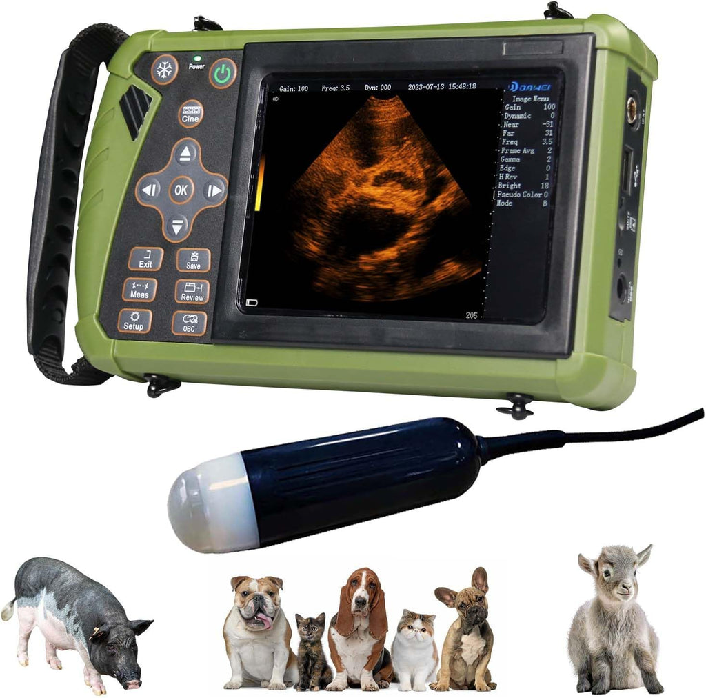 S0 Vet Ultrasound Machine for Pregnancy Veterinary Ultrasound Scanner with 3.5Mhz Convex Probe for Dog,Cat,Goat,Pig