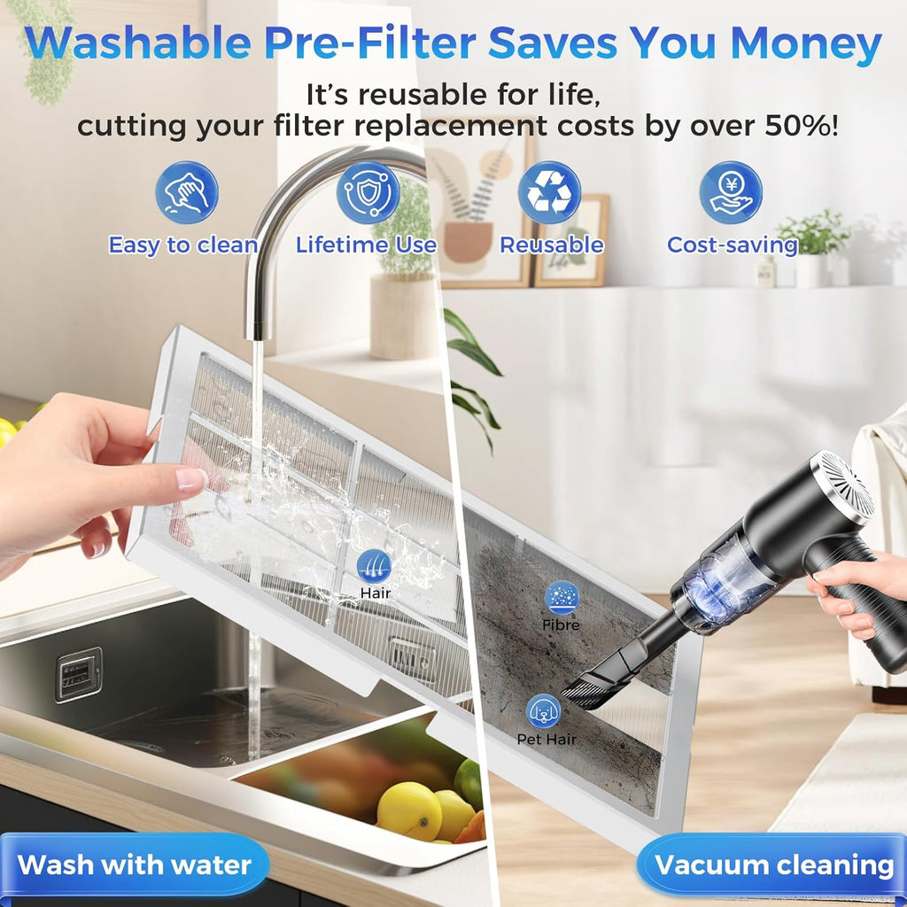 Air Purifiers for Home Large Room Up to 3000 Ft² With Double Air Intake,PAKEOI HEPA Air Purifier for Bedroom With