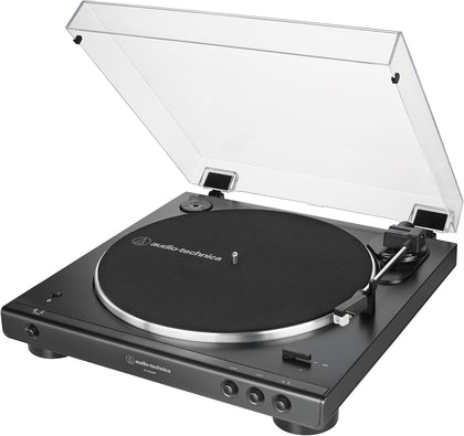 AT-LP60XBT-BK Fully Automatic Wireless Belt-Drive Stereo Turntable, Hi-Fi, 2 Speed, Anti-Resonance, Die-Cast Aluminum