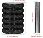 Tattoo Machine Grips Aluminum Back Stem Tattoo Tubes-Black 3pcs