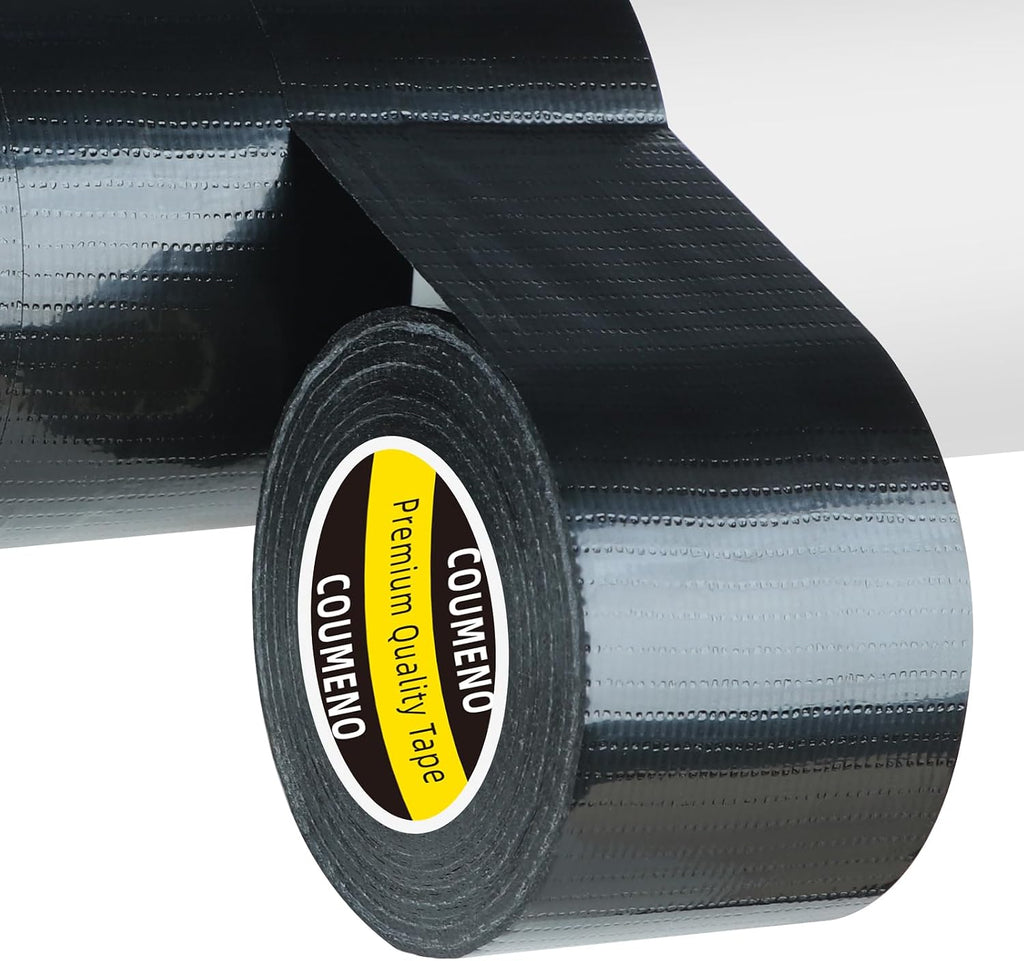 Black Duct Tape,Heavy Duty Industrial Sealing Tape,2inx66FT