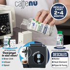 Caffenu DeLonghi Compatible Descaling Solution, 4-Use Coffee Maker Descaler