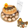 Series III-18 Egg Automatic Incubator with Smart Dual-Bottle Adaptive Humidity & Stable Temp Control, Adjustable Auto