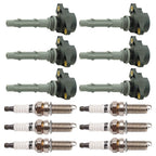TRQ Ignition Coil & Spark Plug Kit 12 Piece Iridium Plugs