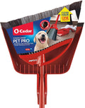 O-Cedar Pet Pro Broom with Step-On Dustpan | Remove 99% with One Sweep | Removes 3 Times More Pet Hair | Quiet