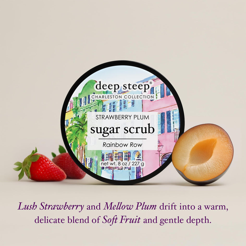 Sugar Scrub, Strawberry Plum, 8oz – Exfoliating Body Scrub