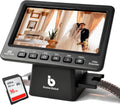 BEONEGLOBAL ClearScan P7 Film Scanner, 7” LCD 24MP Slide & Negative Scanner for 35mm/110/126/Super 8/8mm Film