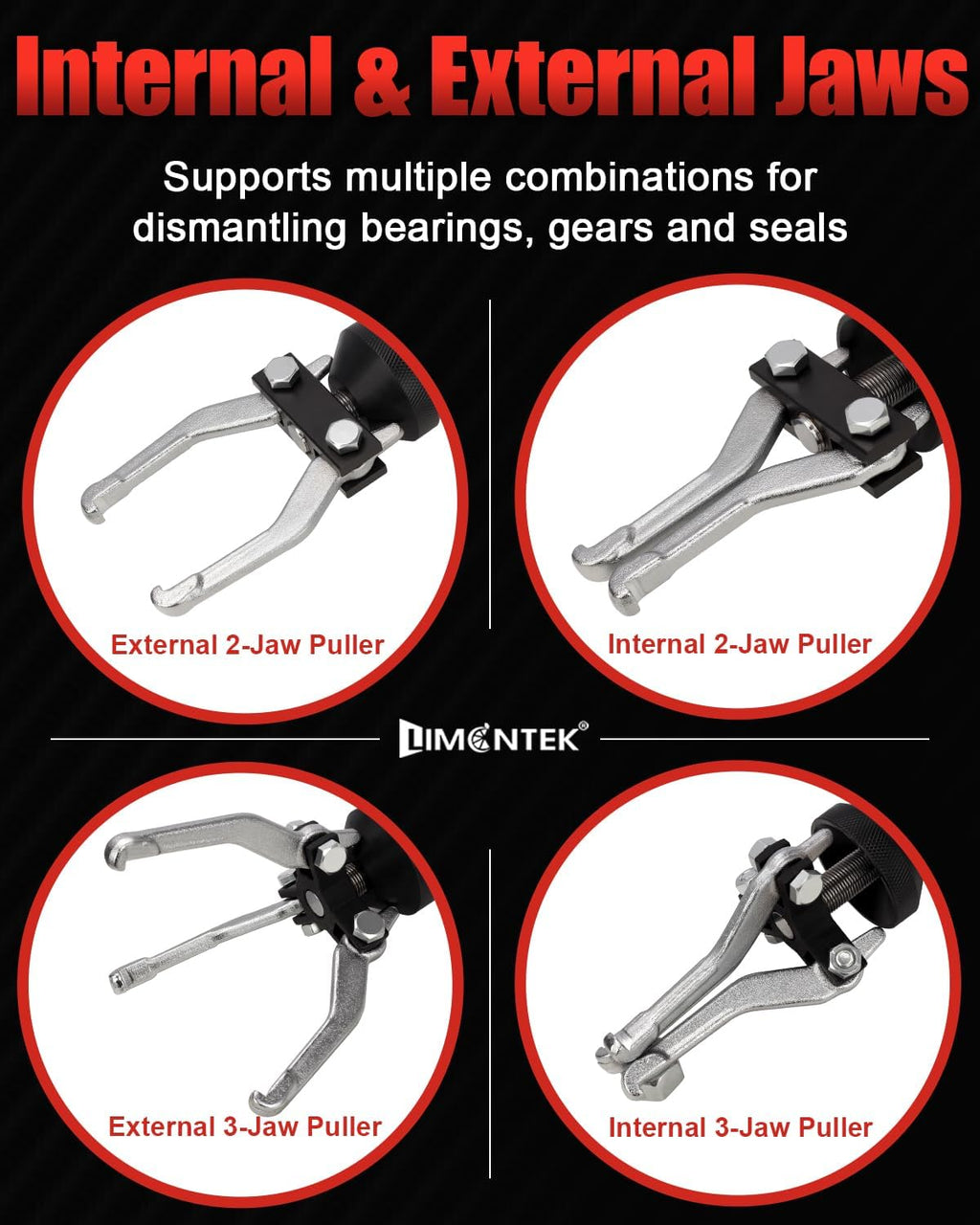 9-Way Slide Hammer Puller Set, Front Wheel Hub Remover & Rear Wheel Axle Removal Tool, Heavy Duty Bearing Puller Set