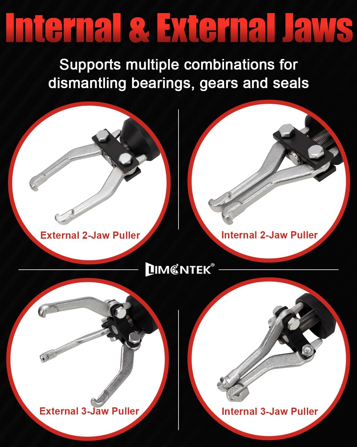 9-Way Slide Hammer Puller Set, Front Wheel Hub Remover & Rear Wheel Axle Removal Tool, Heavy Duty Bearing Puller Set
