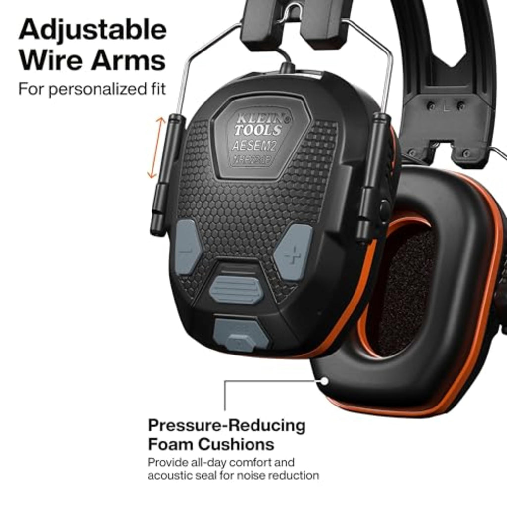 AESEM2 Slim Bluetooth 5.4 Hearing Protection Earmuffs