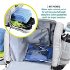 Ultimate Gym Bag 2.0: The Durable Crowdsource Designed Duffel Bag with 10 Optimal Compartments Including Water