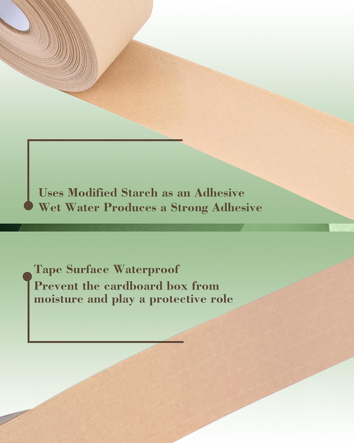 2-Pack Water Activated Kraft Paper Tape