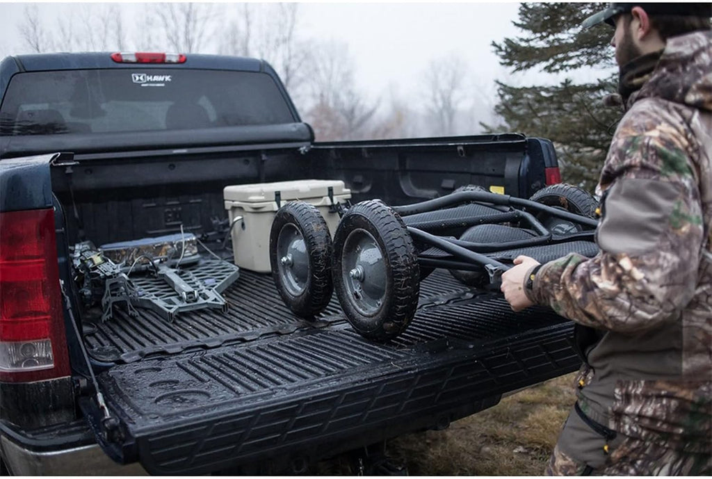 Crawler Multi-Use Folding Cart for Hunting Fishing Bunded with HME Game Hoist Kit Winch Gambrel with Adjustable
