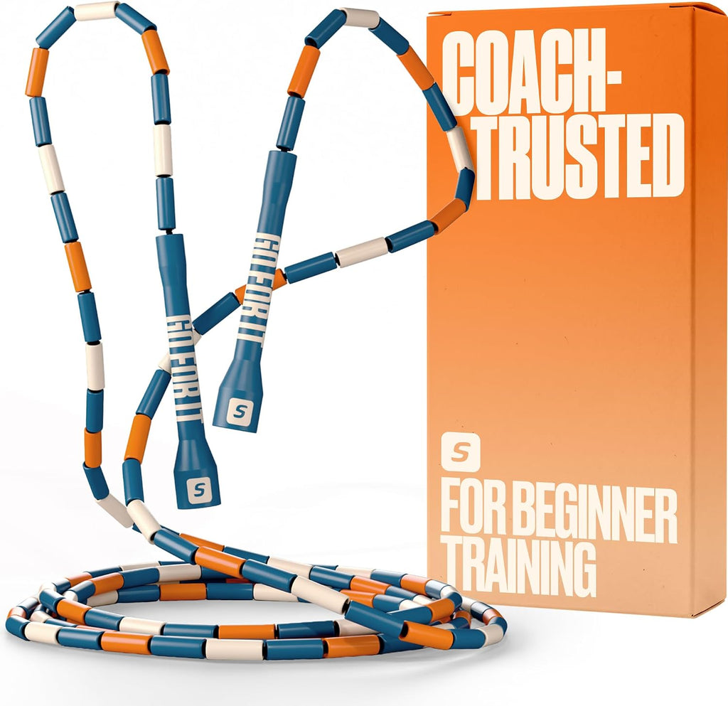 Custom-Fit Beaded Jump Rope – Adjustable Length for Kids & Adults, Men & Women – Durable Fitness Rope for Gym & Home