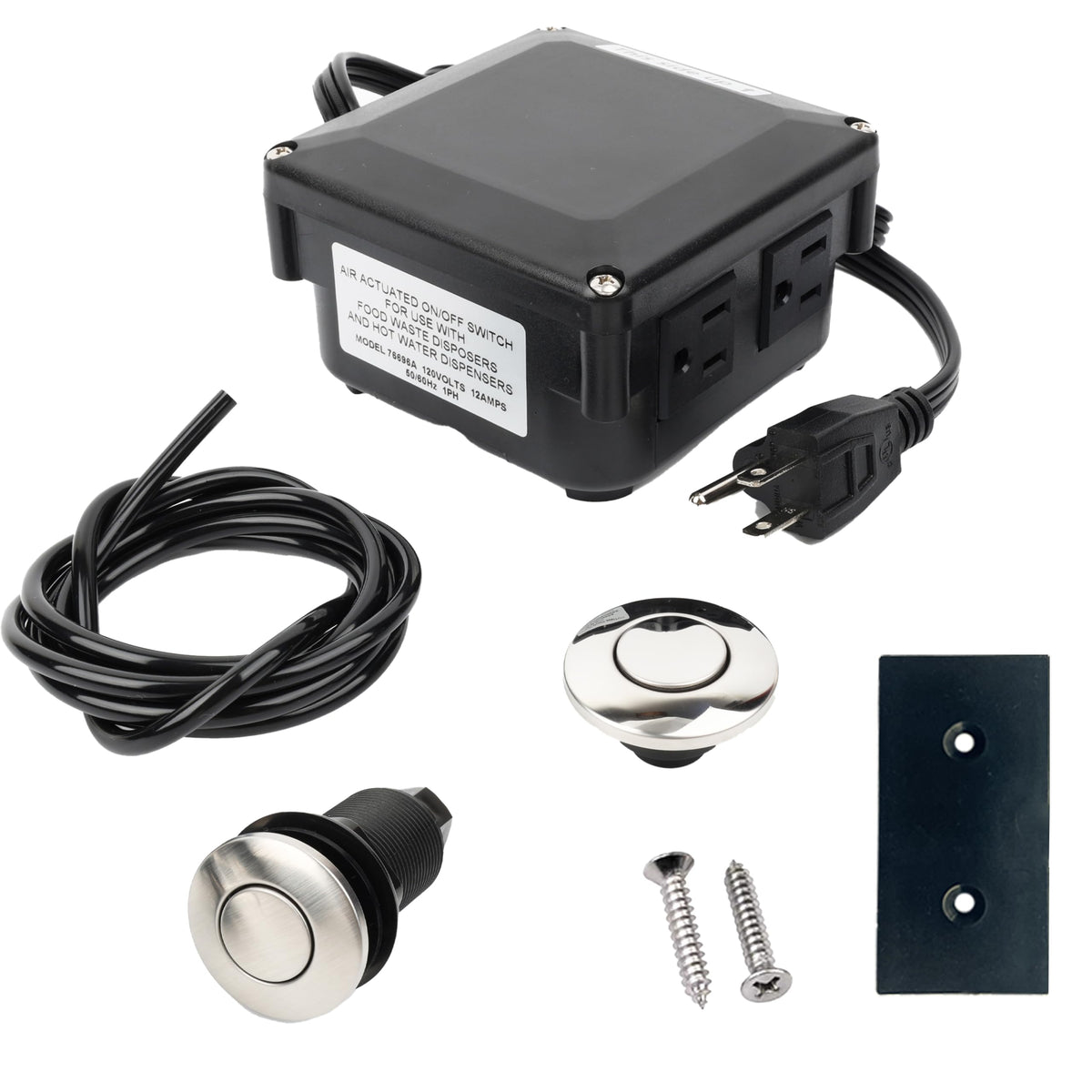 STS-OOSN Garbage Disposal Air Switch Kit,Sink Top Waste Disposer On/Off Switch Garbage Disposal Switch Button Power Module