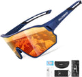 Polarized Sports Sunglasses Men Women - UV400 Protection Goggle with Myopia Frame for Running Cycling Driving