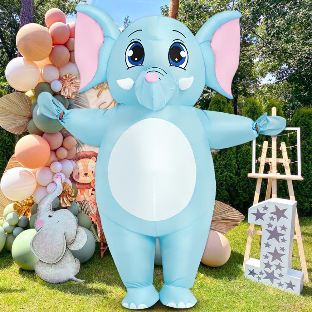Inflatable Costume Adult, Elephant Adult, Full Body Blow up Costumes for Women Men, Inflatable Costume Funny