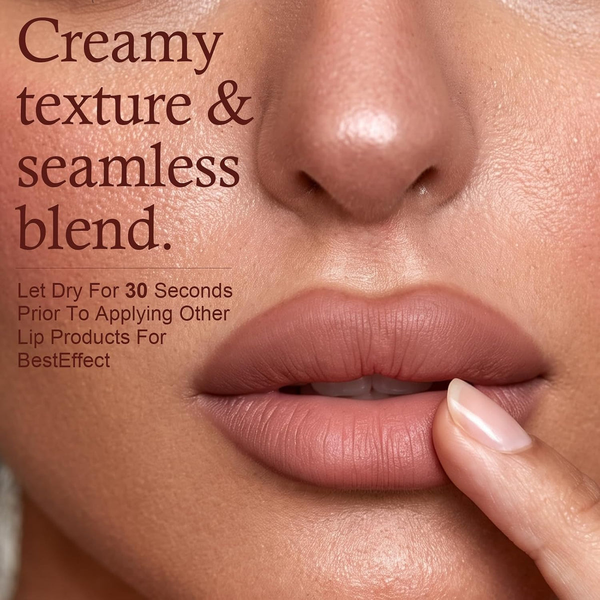 Nude Lip Liner Pencil, Creamy Definition Lip Contour, Sharpenable,SADDLE