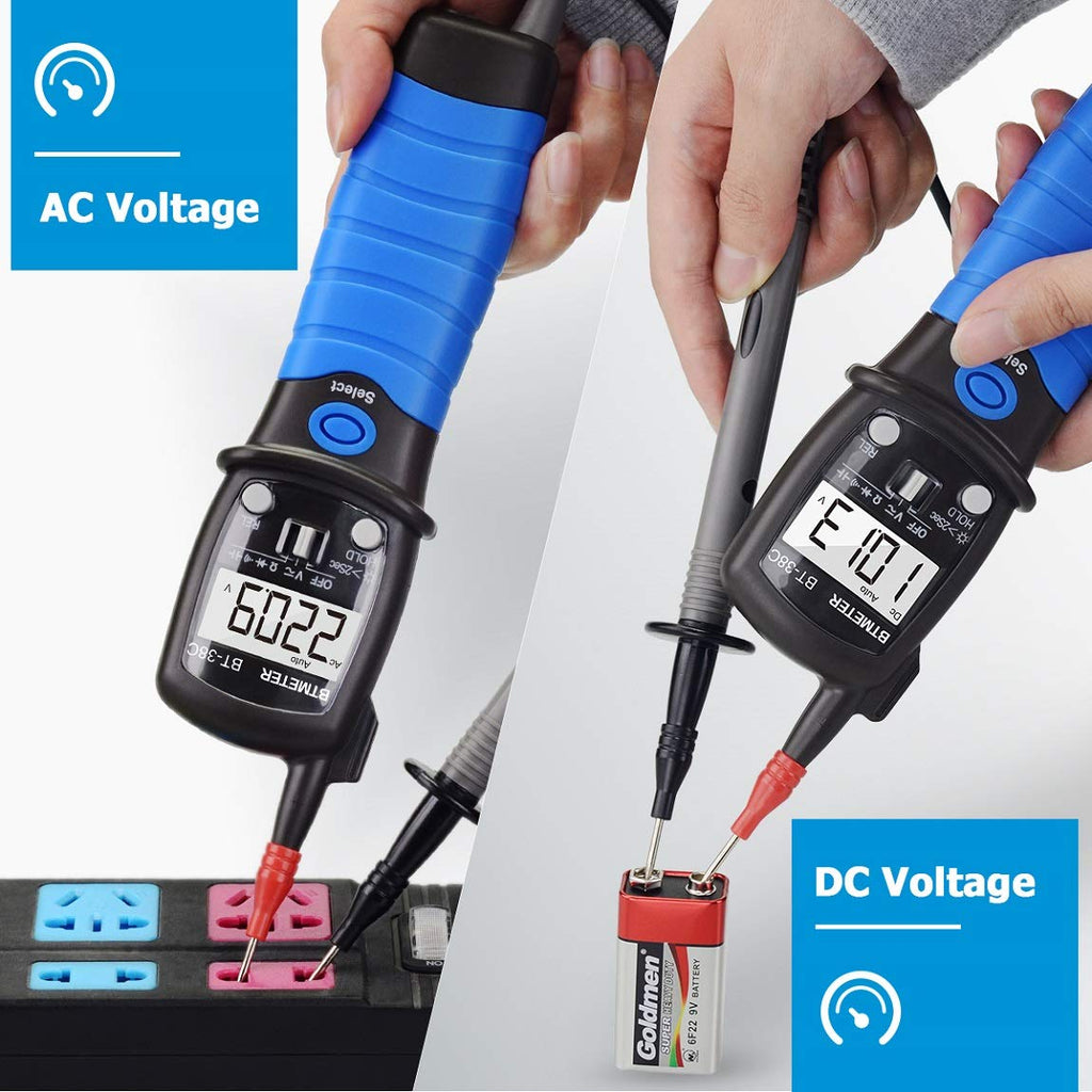BTMETER Digital Pen Multimeter - AC/DC 600V Multitester Ohm Meter BT-38C