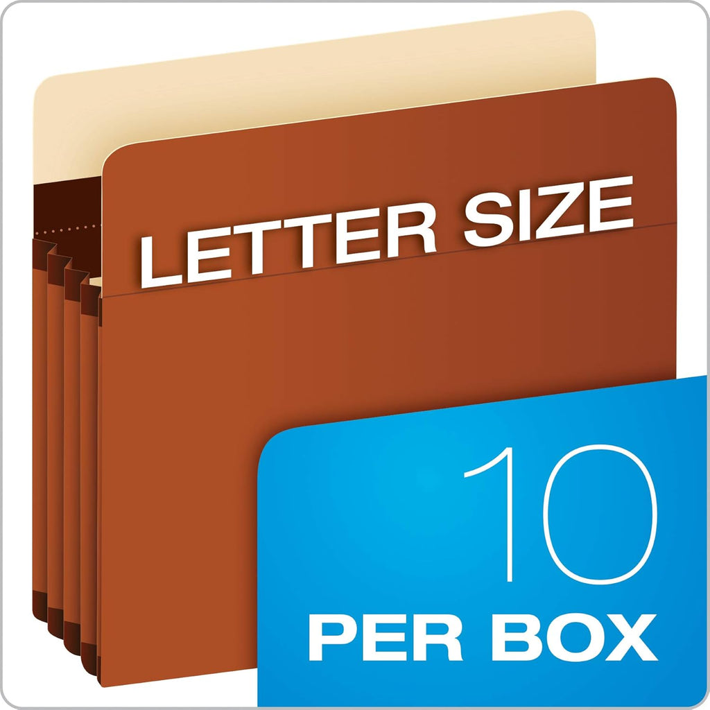 Expanding Accordion File Pockets, Extra Durable, Expands 3.5", Letter Size, Reinforced with Dupont Tyvek Material