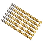PATIKIL 9.5mm Drill Bit Jobber Straight Shank M2 TiN Coated 6Pcs