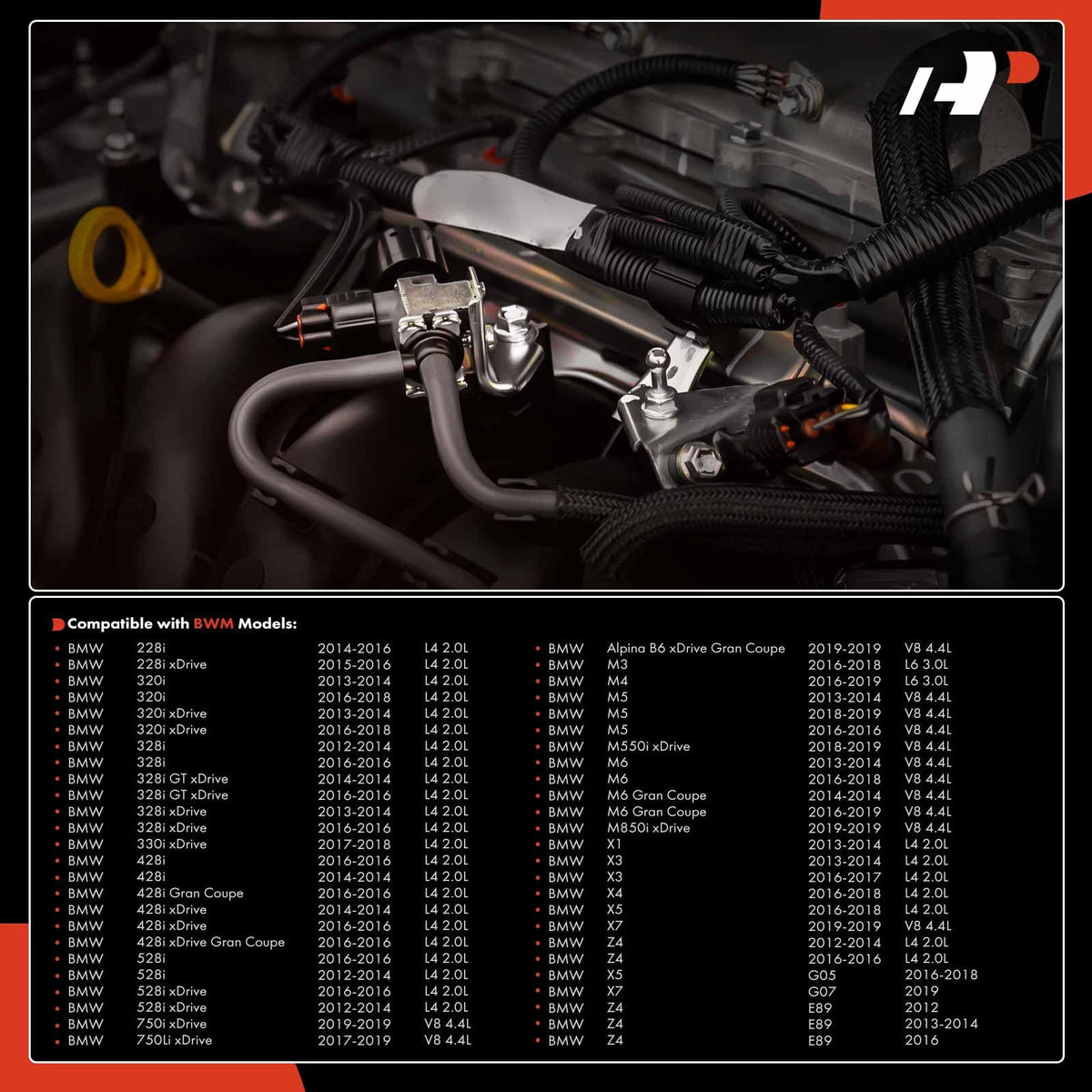 A-Premium Turbocharger Boost Sensor Compatible with BMW