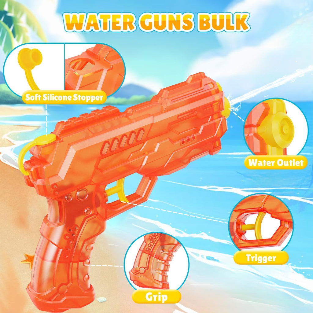 Water Gun Squirter for Kids Squirt Gun 2 Pack | Summer Super Water Blaster Shooters Soaker, Small Toys for Boys Girls