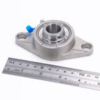 XIKE 2 Pcs SUCFL204-12 Bore 3/4" All Stainless Steel Pillow Block Bearings.