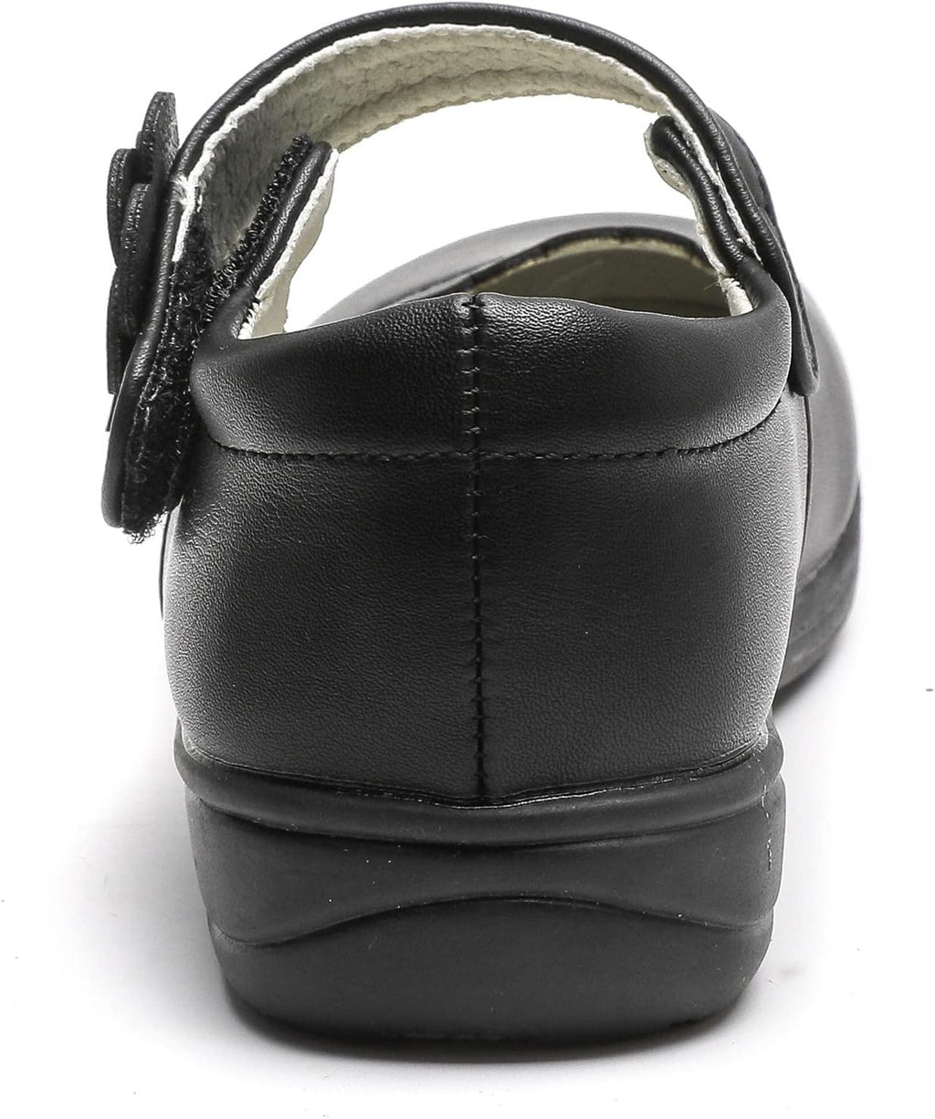 Girls Mary Jane Flats School Uniform Shoes Strap Dress Shoes (Toddler/Little Kid/Big Kid)