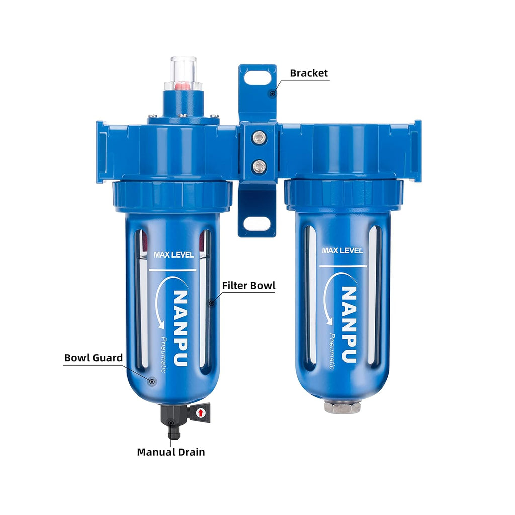 NANPU Zinc Alloy Coalescing Filter & Desiccant Dryer System
