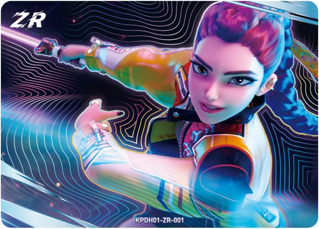 Kpop Demon Hunters Collectible Trading Cards, Classic Edition, Seris 1, Collector Box, 10 Packs | Collector Box, 001