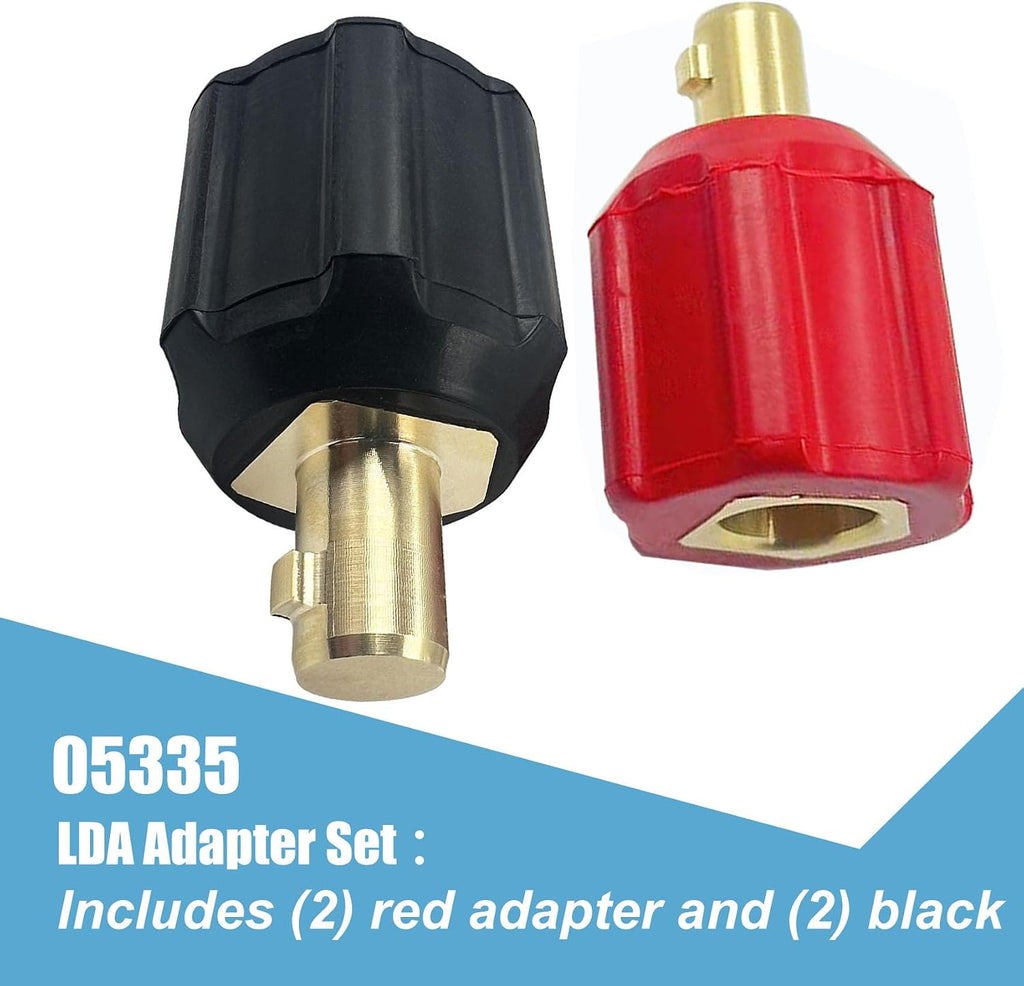 05335 Welding Leads Adapter Set, Dinse-Type Machine Plug Connector, 4 Pack