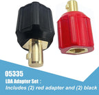 05335 Welding Leads Adapter Set, Dinse-Type Machine Plug Connector, 4 Pack