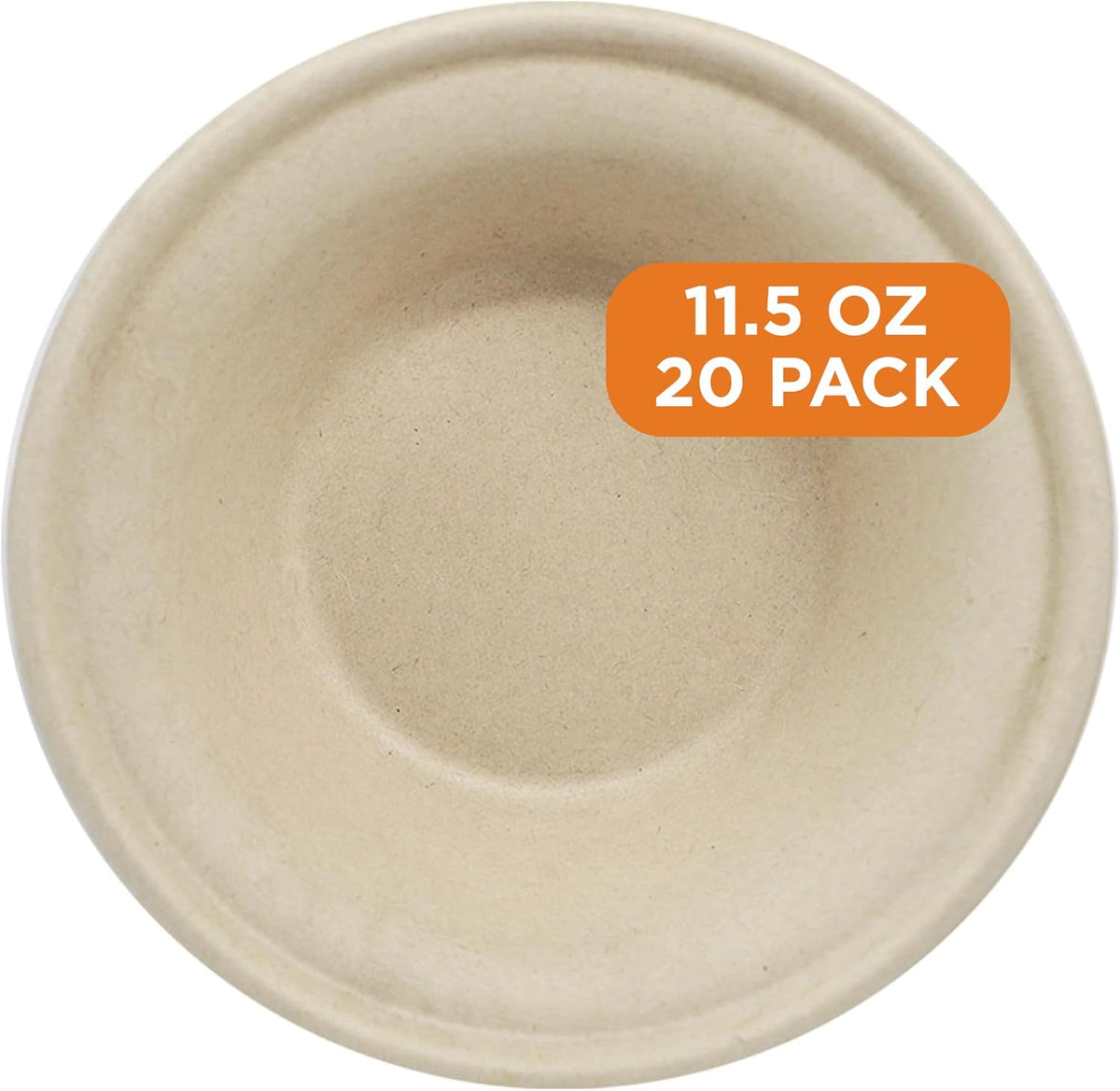 Compostable Paper Bowls, 11.5 Oz (Pack of 20)