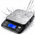 Waterproof Digital Kitchen Scale 0.1g/0.001oz Precision, Stainless Steel Electronic Scale with 3 Power Options