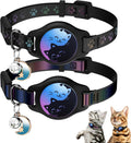AirTag Cat Collar Breakaway, 2 Pack Cat Collar with Apple AirTag Holder