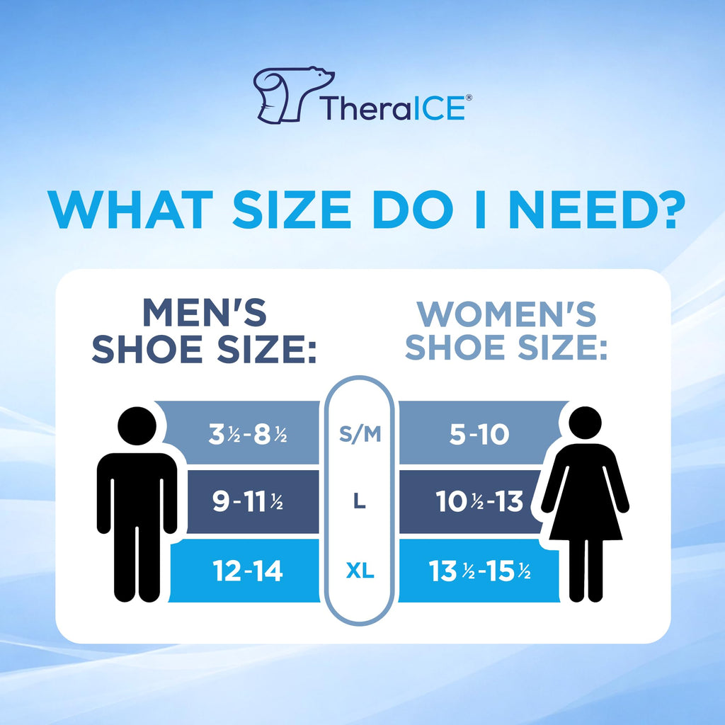 TheraICE Ankle Ice Pack Wrap, Sprained Ankle Brace Plantar Fasciitis Relief