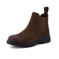 Britain Genuine Suede Chelsea Ankle Boots for Women, Brown 8