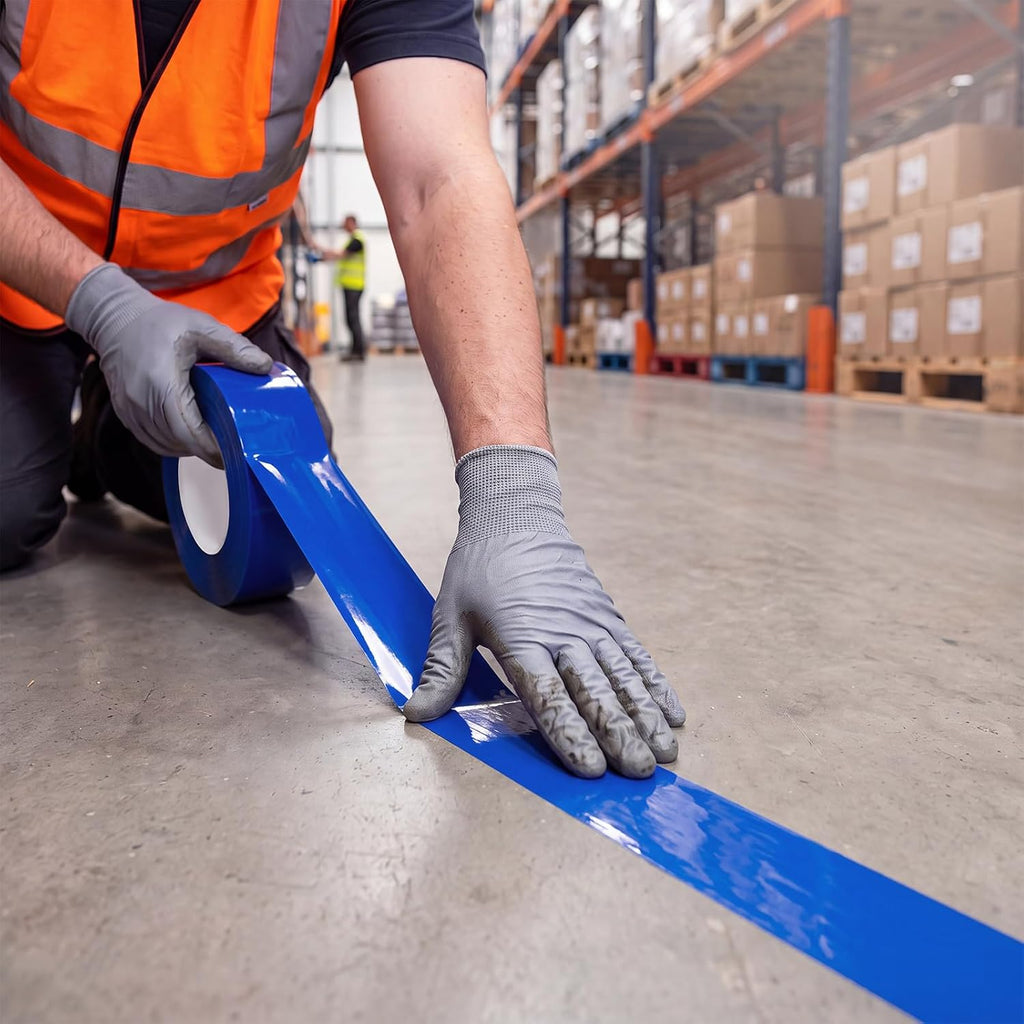 3" x100' Industrial Floor Marking Tape for Industrial,Blue