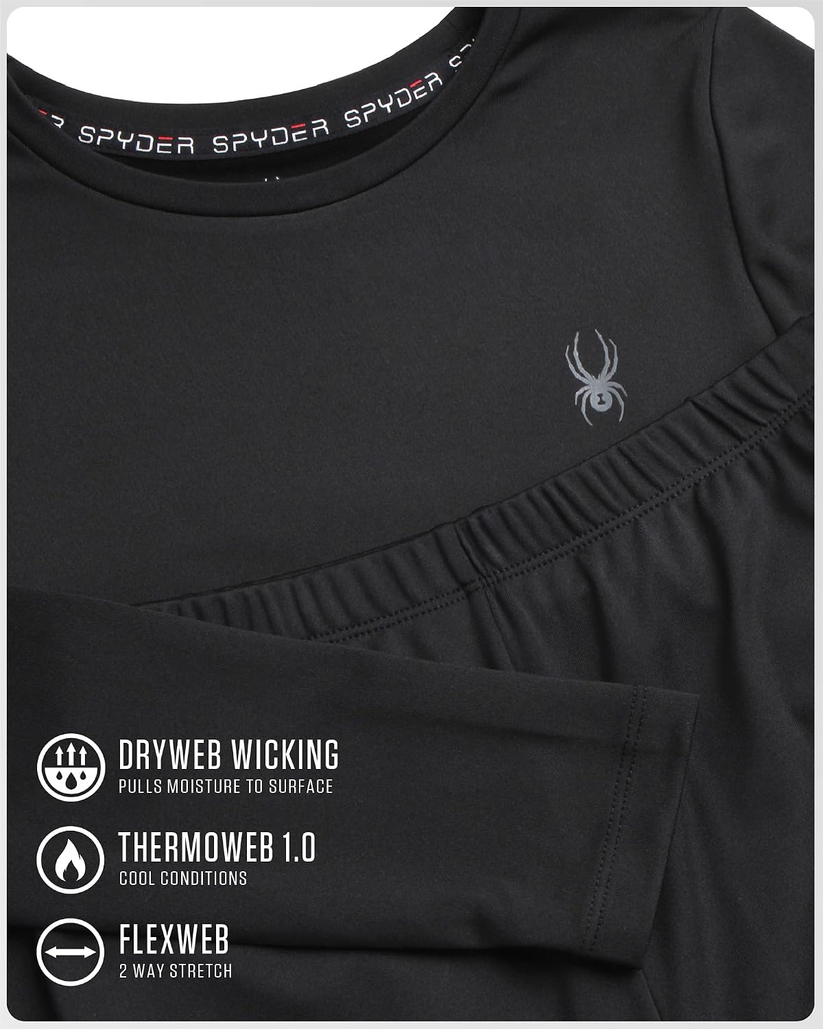 Kids Thermal Underwear Set - Breathable Insulated Soft Base Layer | 4-Piece, Soft Breathable Base Layer Underwear