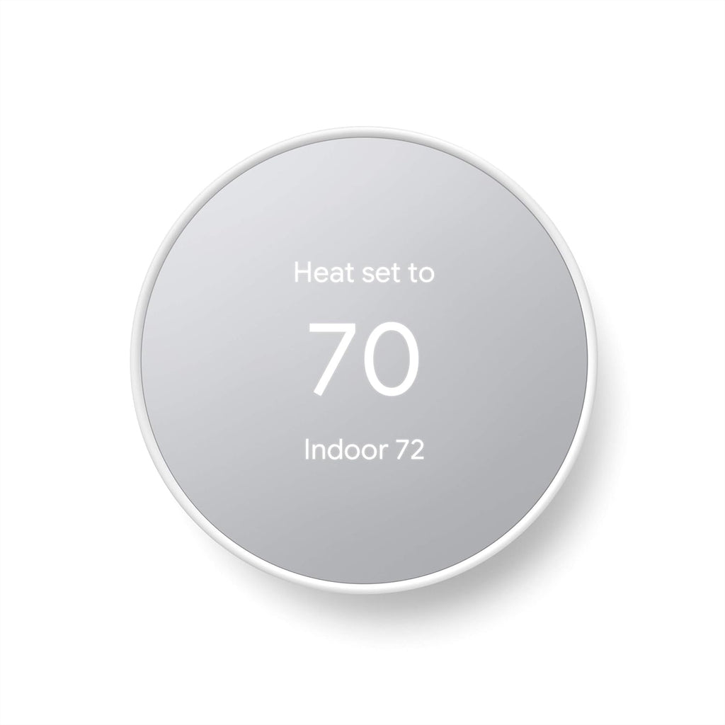 Nest Thermostat - Smart Thermostat for Home - Programmable Wifi Thermostat - Snow (Renewed)