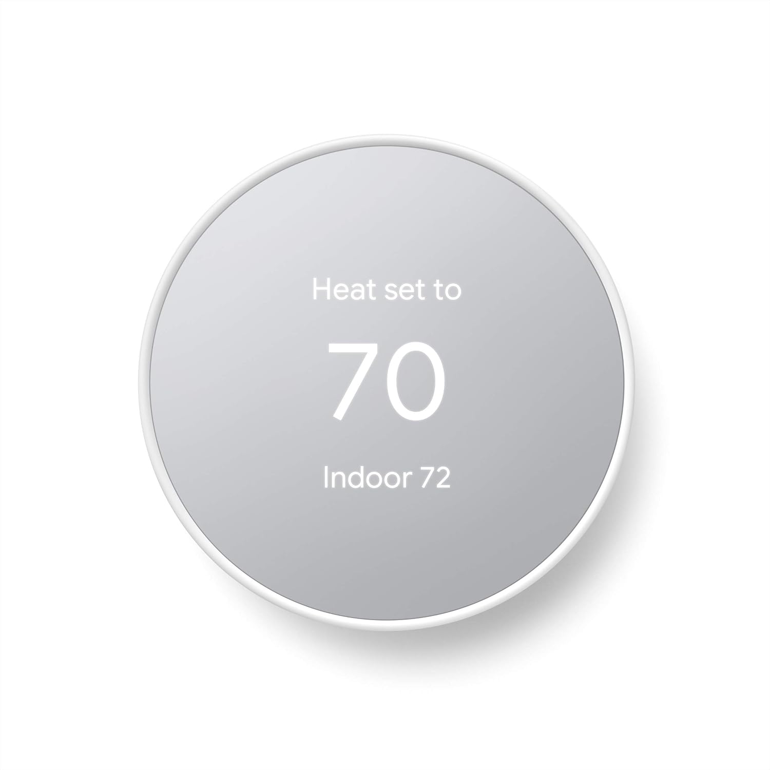 Nest Thermostat - Smart Thermostat for Home - Programmable Wifi Thermostat - Snow (Renewed)