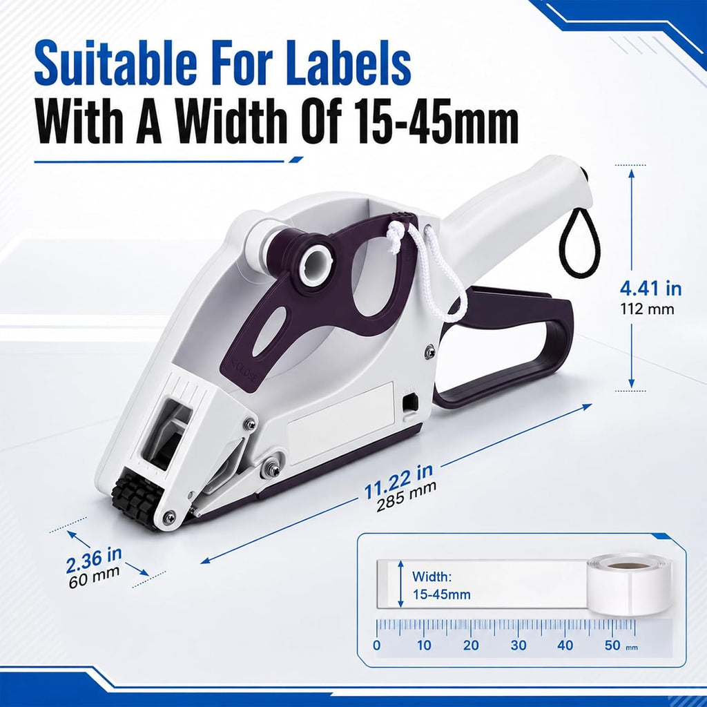 Hand Held Label Applicator, Portable Target Paster Tape Gun, Push to Apply