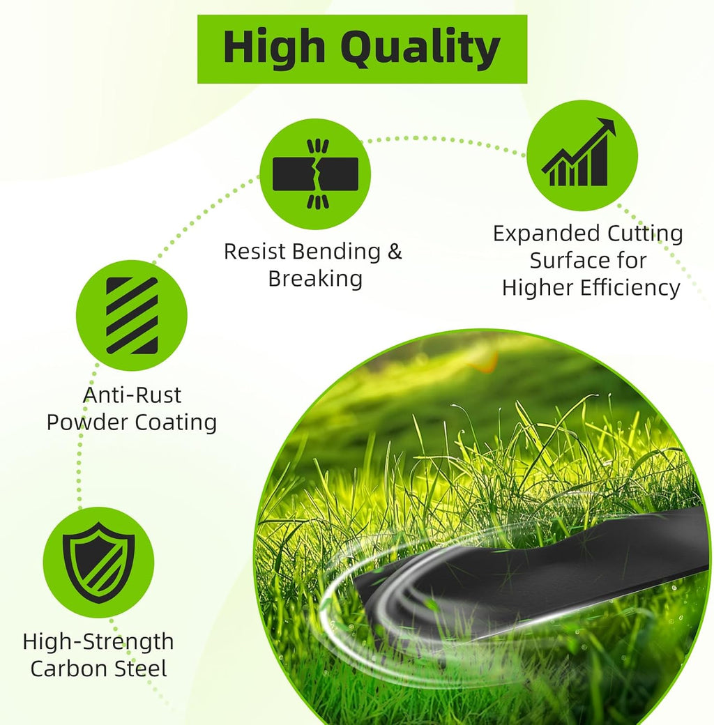 2105300125A Lawn Mower Blade, 20 Inch Oval Center Hole Mower Blade