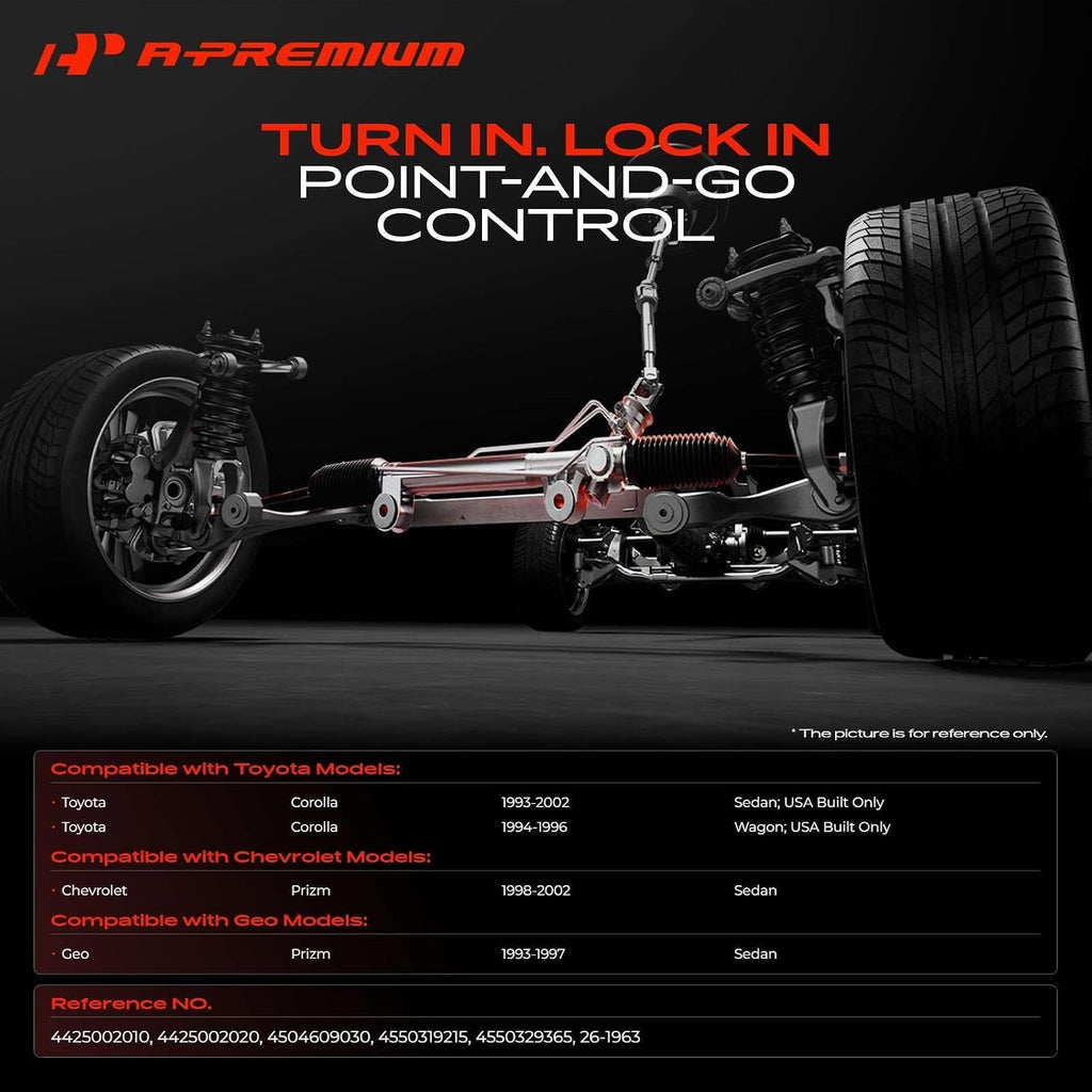 A-Premium Power Steering Rack and Pinion Assembly, with Inner Tie Rods
