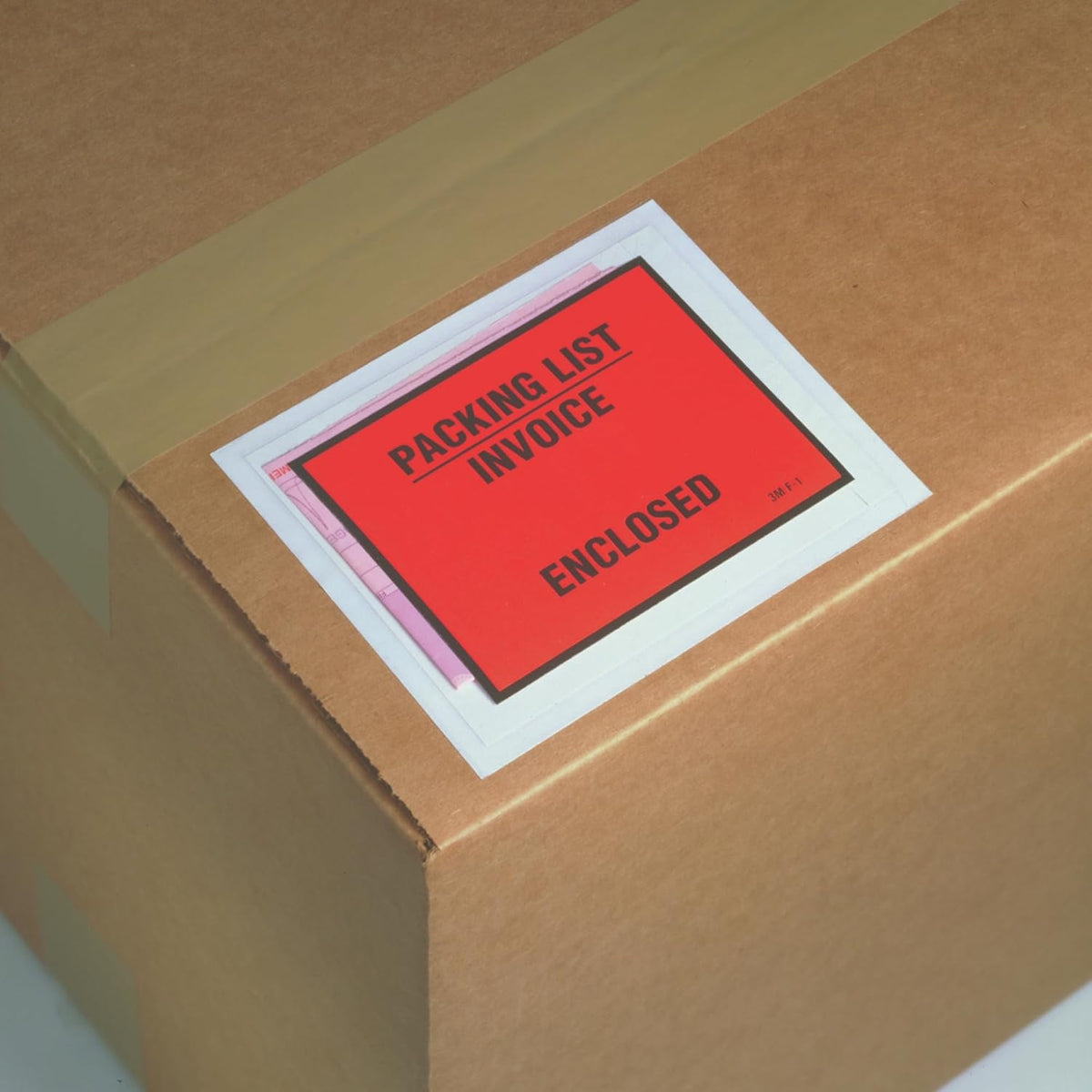 3M Full-Print Packing List Envelope, 4-1/2 in. x 5-1/2 in. (Orange) / 100 envelopes