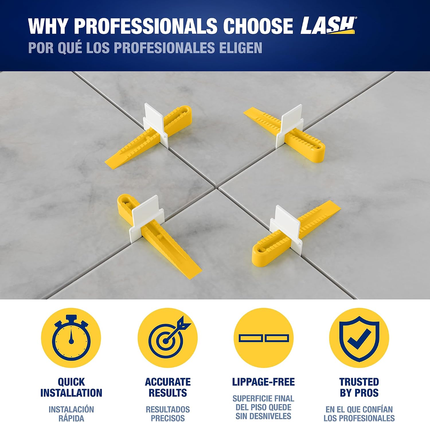 LASH Tile Leveling System, Part B, Wedges (300 Pack)