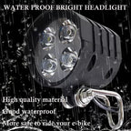 E-Bike LED Headlight with Horn 36V 48V