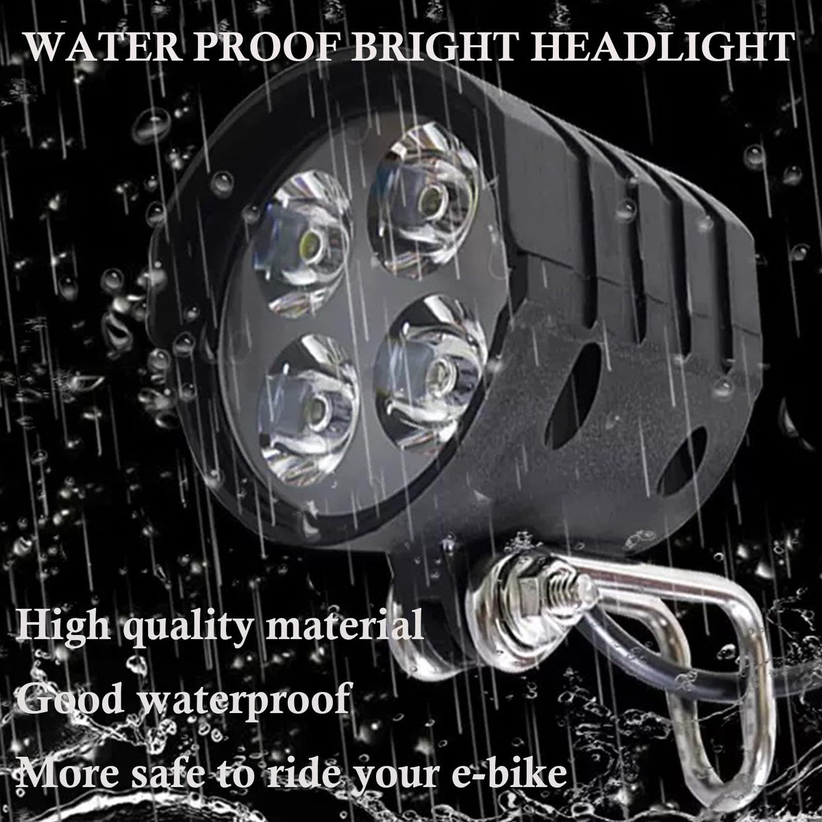 E-Bike LED Headlight with Horn 36V 48V